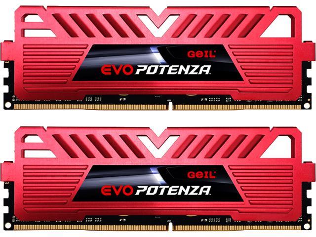 GeIL EVO POTENZA 16GB (2 x 8GB) DDR4 2400 (PC4 19200) Desktop Memory Model GPR416GB2400C16DC