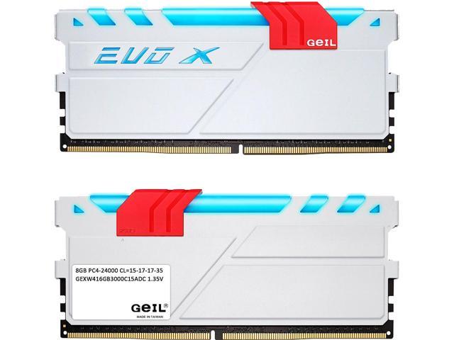 GeIL EVO X 16GB (2 x 8GB) DDR4 3000 (PC4 24000) Desktop Memory Model GEXW416GB3000C15ADC
