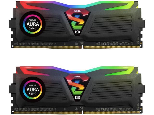 GeIL SUPER LUCE RGB SYNC AMD Edition 8GB (2 x 4GB) DDR4 2400 (PC4 19200) Desktop Memory Model GALS48GB2400C16DC