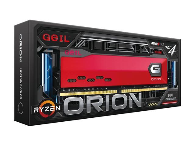 GeIL ORION RGB DDR4 RAM，16GB (8GBx2) 3600MHz 1.35V XMP2.0，Intel