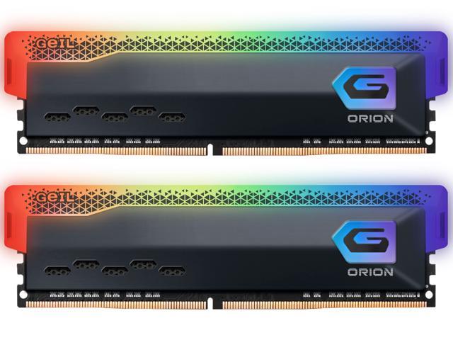 GeIL ORION RGB AMD Edition 16GB (2 x 8GB) DDR4 3200 (PC4 25600) Desktop Memory Model GAOSG416GB3200C16BDC