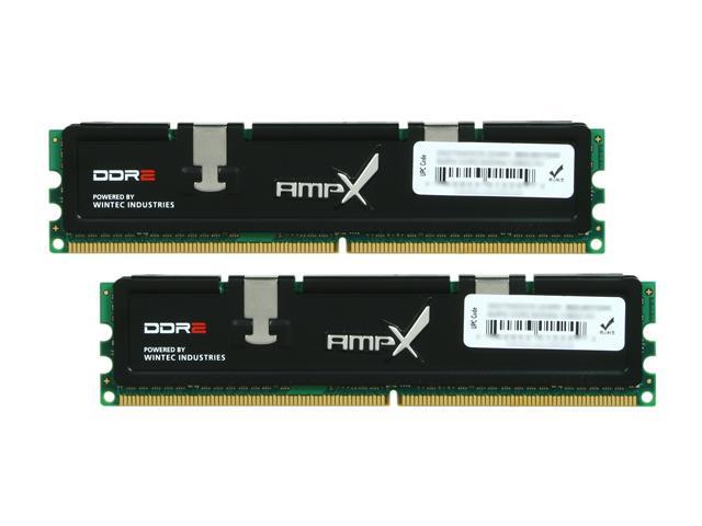Wintec AMPX 2GB (2 x 1GB) DDR2 800 (PC2 6400) Dual Channel Kit Desktop Memory Model 3AXT6400C5-2048K