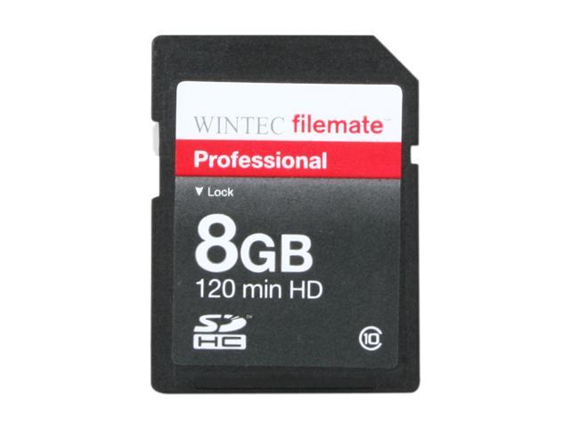 WINTEC FileMate 8GB Professional Class 10 Secure Digital SDHC Card