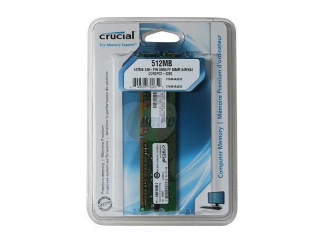 Crucial 512MB DDR2 533 (PC2 4200) Desktop Memory Model CT6464AA53E - OEM