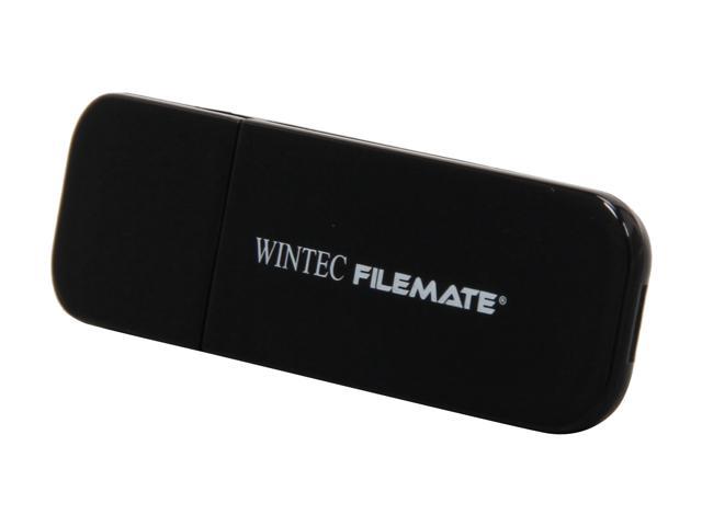 Wintec FileMate Contour 8GB USB 2.0 Flash Drive (Black) Model 3FMSP03U2BK-8G-R