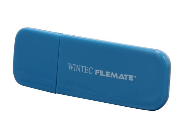 Wintec FileMate Contour 4GB USB 2.0 Flash Drive (Blue) Model 3FMSP03U2BL-4G-R