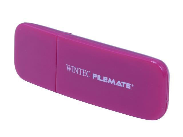Wintec FileMate Contour 4GB USB 2.0 Flash Drive (Magenta) Model 3FMSP03U2MG-4G-R