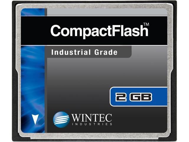 Wintec 2GB Compact Flash (CF) Card Industrial Grade SLC Nand Black Model 33100002GCF