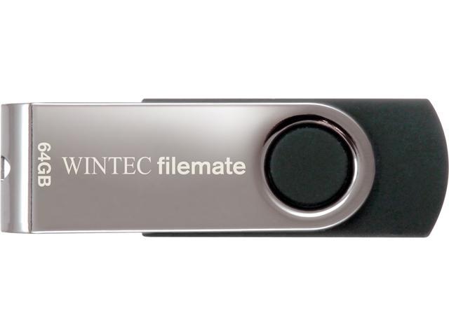 Wintec FileMate Swivel 64GB USB Flash Drive Model 3FMUSB64GWB-R