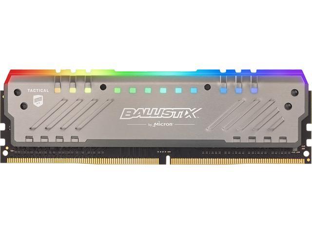 Crucial Ballistix Tactical Tracer RGB 2666 MHz DDR4 DRAM Desktop Gaming Memory Single 16GB CL16 BLT16G4D26BFT4