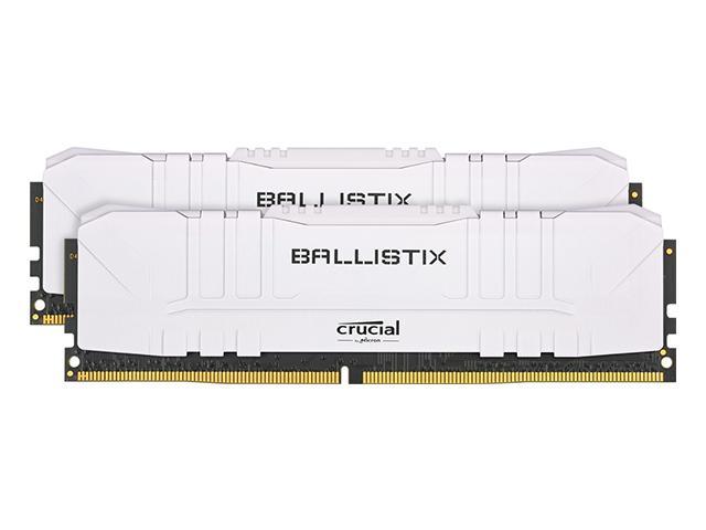 Crucial Ballistix 3600 MHz DDR4 DRAM Desktop Gaming Memory Kit 64GB (32GBx2) CL16 BL2K32G36C16U4W (WHITE)