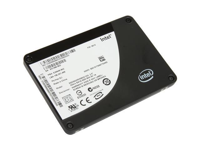 Intel X25-M 2.5" 80GB SATA II MLC Internal Solid State Drive (SSD) SSDSA2MH080G1 - OEM