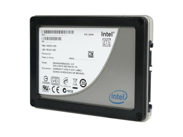 Intel X25-M Mainstream 2.5" 80GB SATA II MLC Internal Solid State Drive (SSD) SSDSA2M080G2GC - OEM