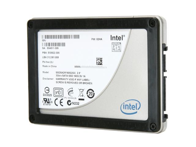 Intel X25-M Mainstream 2.5" 160GB SATA II MLC Internal Solid State Drive (SSD) SSDSA2M160G2XXX - OEM