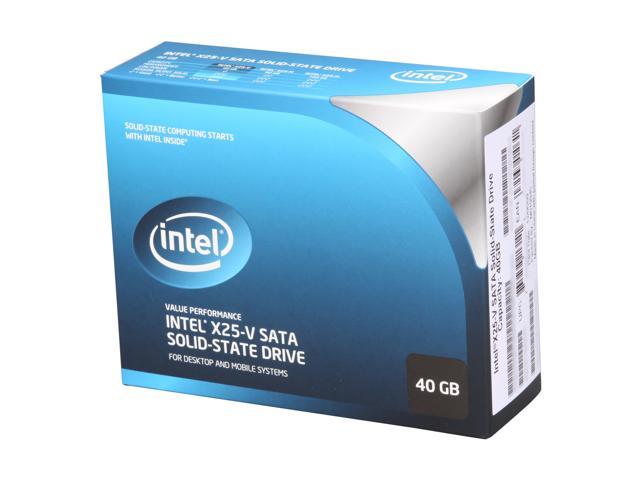 Intel X25-V 2.5" 40GB SATA II MLC Internal Solid State Drive (SSD) SSDSA2MP040G2R5