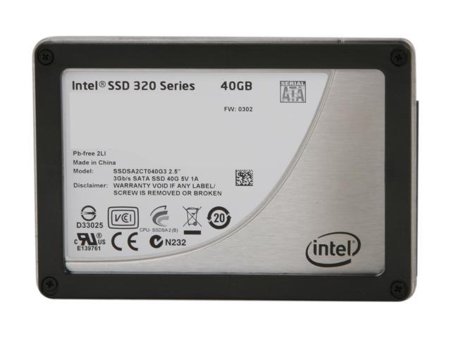 Intel 320 Series 25 40gb Sata Ii Mlc Internal Solid State Drive Ssd Ssdsa2ct040g3b5 2755