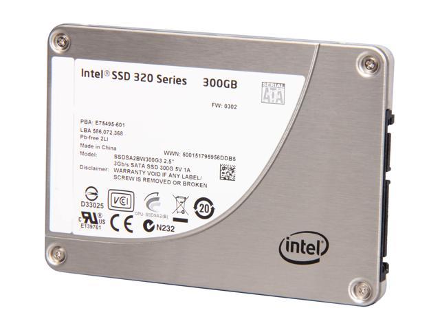 Intel 320 Series 2.5" 300GB SATA II MLC Internal Solid State Drive (SSD) SSDSA2BW300G301