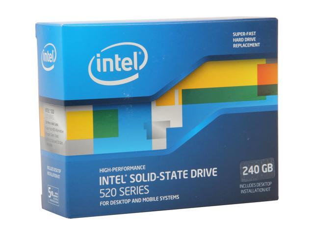 dygtige Regn Illusion Used - Like New: Intel 520 Series Cherryville 2.5" 240GB SATA III MLC  Internal Solid State Drive (SSD) SSDSC2CW240A3K5 Internal SSDs - Newegg.com