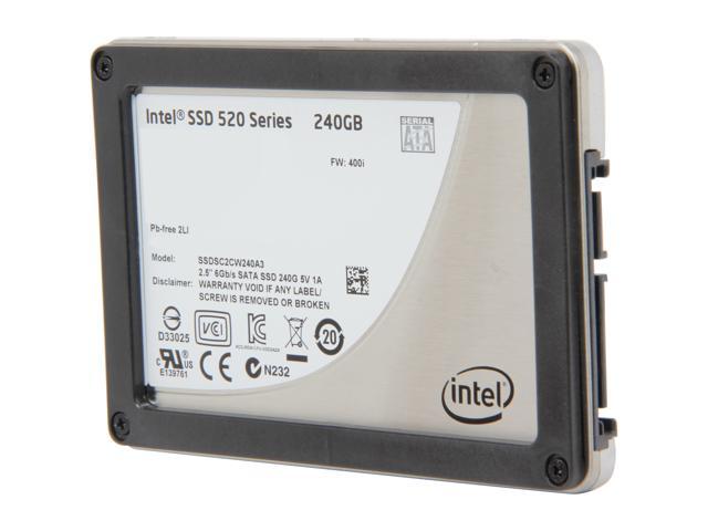 dygtige Regn Illusion Used - Like New: Intel 520 Series Cherryville 2.5" 240GB SATA III MLC  Internal Solid State Drive (SSD) SSDSC2CW240A3K5 Internal SSDs - Newegg.com