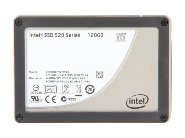 Intel 520 Series Cherryville 2.5" 120GB SATA III MLC Internal Solid Drive (SSD) SSDSC2CW120A310 Internal SSDs - Newegg.com