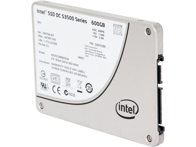 Genuine Intel 600GB SSD Enterprise DC S3500 Series SSDSC2BB600G4 2.5" 6Gb/s SATA 