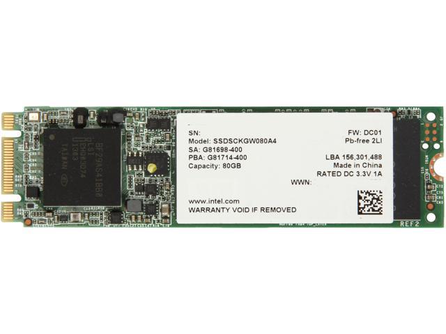 Intel 530 Series 80GB SATA III MLC Internal Solid State Drive (SSD) SSDSCKGW080A401