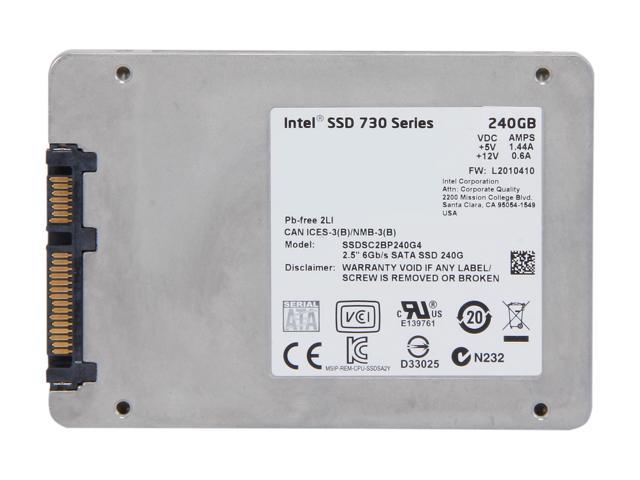 bombe fast Ejeren Intel 730 Series 2.5" 240GB SATA 6Gb/s MLC Internal Solid State Drive (SSD)  SSDSC2BP240G410 Internal SSDs - Newegg.com