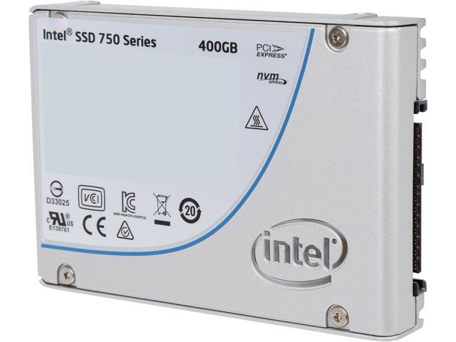 Intel 750 Series 2.5" U.2 (M.2 adaptor) 400GB PCI-Express 3.0 x4 MLC Internal Solid State Drive (SSD) SSDPE2MW400G4M2
