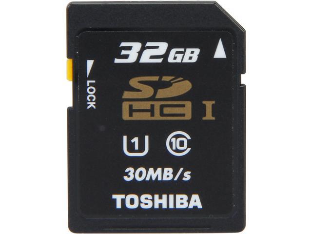 Toshiba 32GB Secure Digital High-Capacity (SDHC) Flash Card Model PFS032U-1DCK