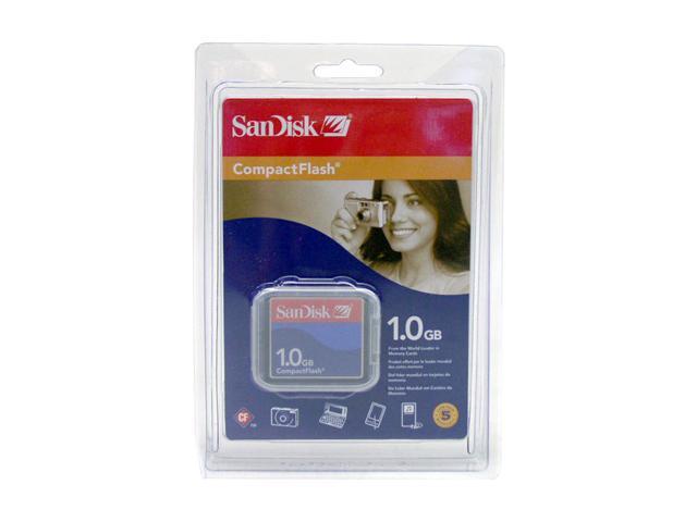 SanDisk Standard 1GB Compact Flash (CF) Flash Card Model SDCFB-1024-A10 ...