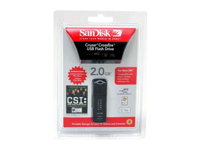 SanDisk Cruzer Crossfire 2GB Flash Drive (USB2.0 Portable) Model SDCZG-2048-A10