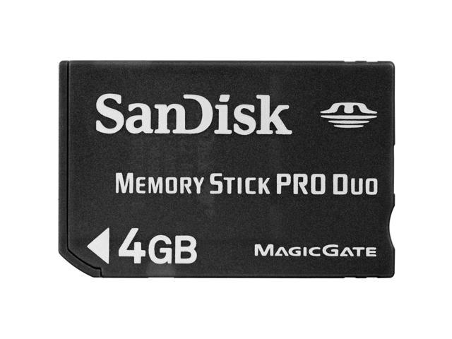 SanDisk 4GB Memory Stick Pro Duo (MS Pro Duo) Flash Card Model SDMSPD-4096-A11