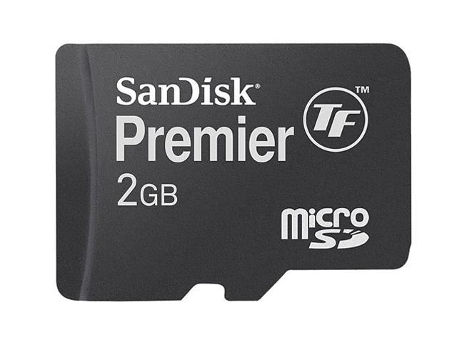 SanDisk Premier 2GB MicroSD Flash Card Model SDSDQ2-2048-A11M