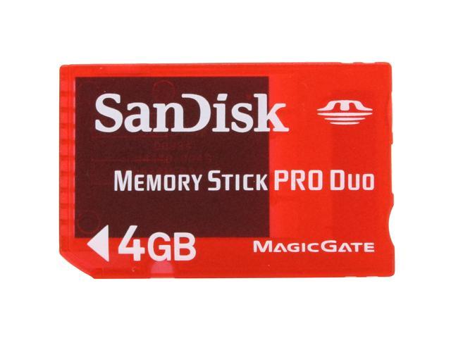 SanDisk Gaming 4GB Memory Stick Pro Duo (MS Pro Duo) Flash Card Model SDMSG-4096-A11