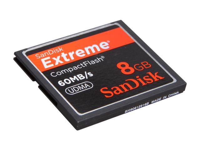 SanDisk Extreme 8GB Compact Flash (CF) Flash Card Model SDCFX-008G-A61