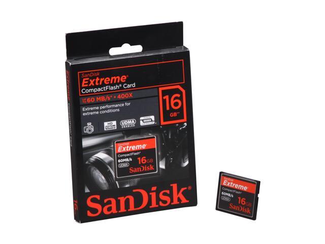 SanDisk Extreme 16GB Compact Flash (CF) Flash Card Model SDCFX-016G-A61 ...