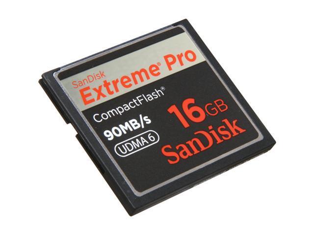 SanDisk Extreme Pro 16GB Compact Flash (CF) Flash Card Model SDCFXP-016G-A91