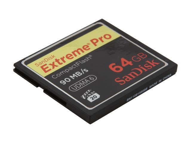 SanDisk Extreme Pro 64GB Compact Flash (CF) Flash Card Model SDCFXP-064G-A91