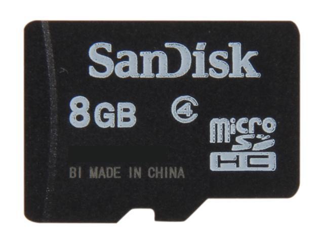 SanDisk 8GB microSDHC Flash Card Model SDSDQ-008G-A11M - Newegg.com