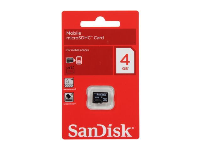 SanDisk 4GB microSDHC Flash Card Model SDSDQM-004G-B35N - Newegg.com