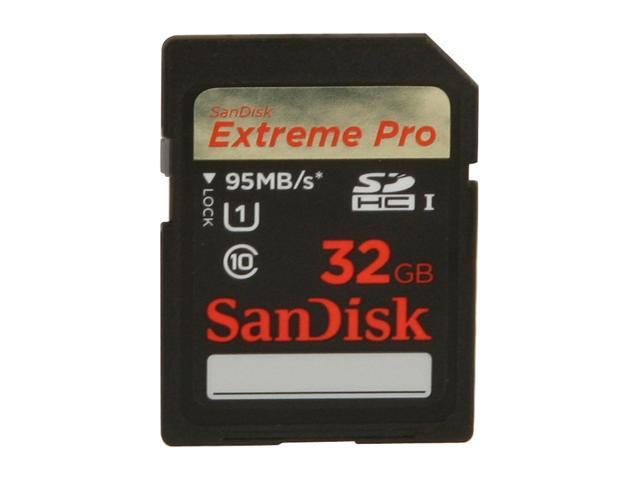 SanDisk Extreme Pro 32GB Secure Digital High-Capacity (SDHC) Flash Card Model SDSDXPA-032G-A46