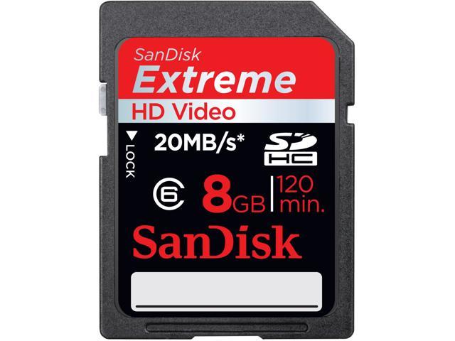 SanDisk Extreme SDSDX-008G-X46 8 GB Secure Digital High Capacity (SDHC ...