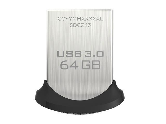 SanDisk 64GB Ultra Fit CZ43 USB 3.0 Flash Drive, Speed Up to 150MB/s (SDCZ43-064G-GAM46)