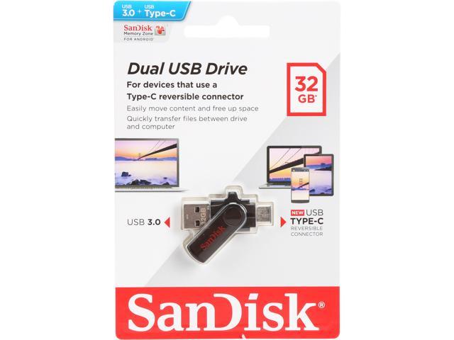 SanDisk 32GB Dual USB Drive Type-C Model SDDDC-032G-G46