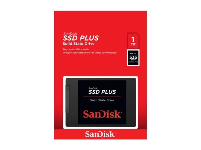 halv otte Maxim reb SanDisk SSD Plus 1TB Internal SSD - SATA III - Newegg.com