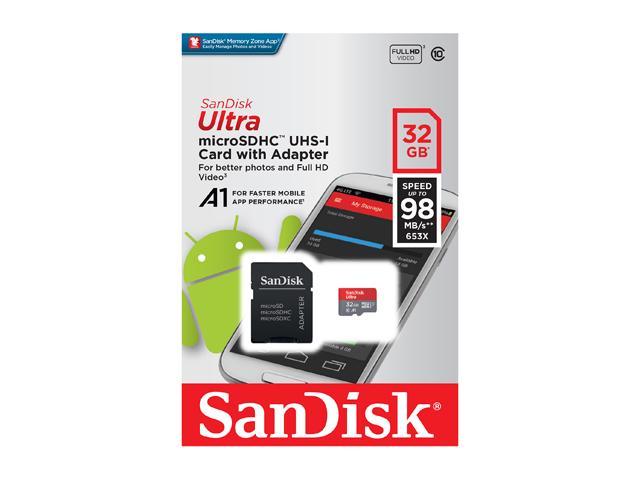 SanDisk Ultra microSDHC 32GB 100MB//s Class 10 UHS-I