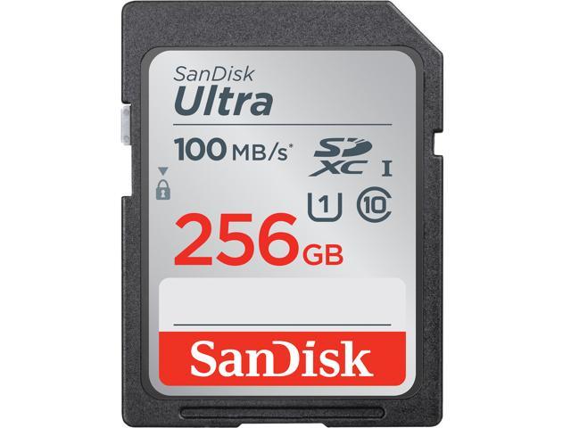 SanDisk 256GB Ultra SDXC UHS-I/Class 10 Memory Card, Speed Up to 100MB/s (SDSDUNR-256G-GN6IN)