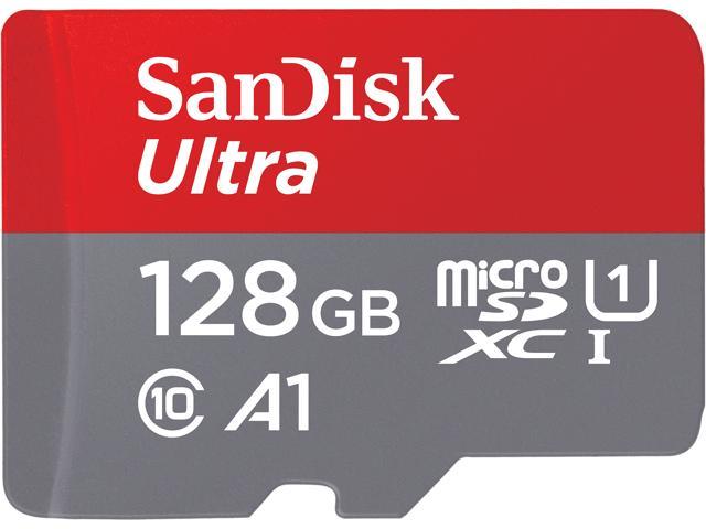 SanDisk 128GB Ultra microSDXC A1 UHS-I/U1 Class 10 Memory Card with Adapter, Speed Up to 120MB/s (SDSQUA4-128G-GN6MA)