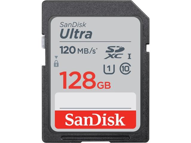 SanDisk 128GB Ultra SDXC UHS-I / Class 10 Memory Card, Speed Up to 120MB/s (SDSDUN4-128G-GN6IN)