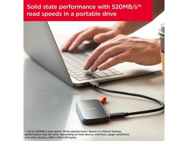 SanDisk 1TB Portable SSD - Up to 520MB/s, USB-C, USB 3.2 Gen 2